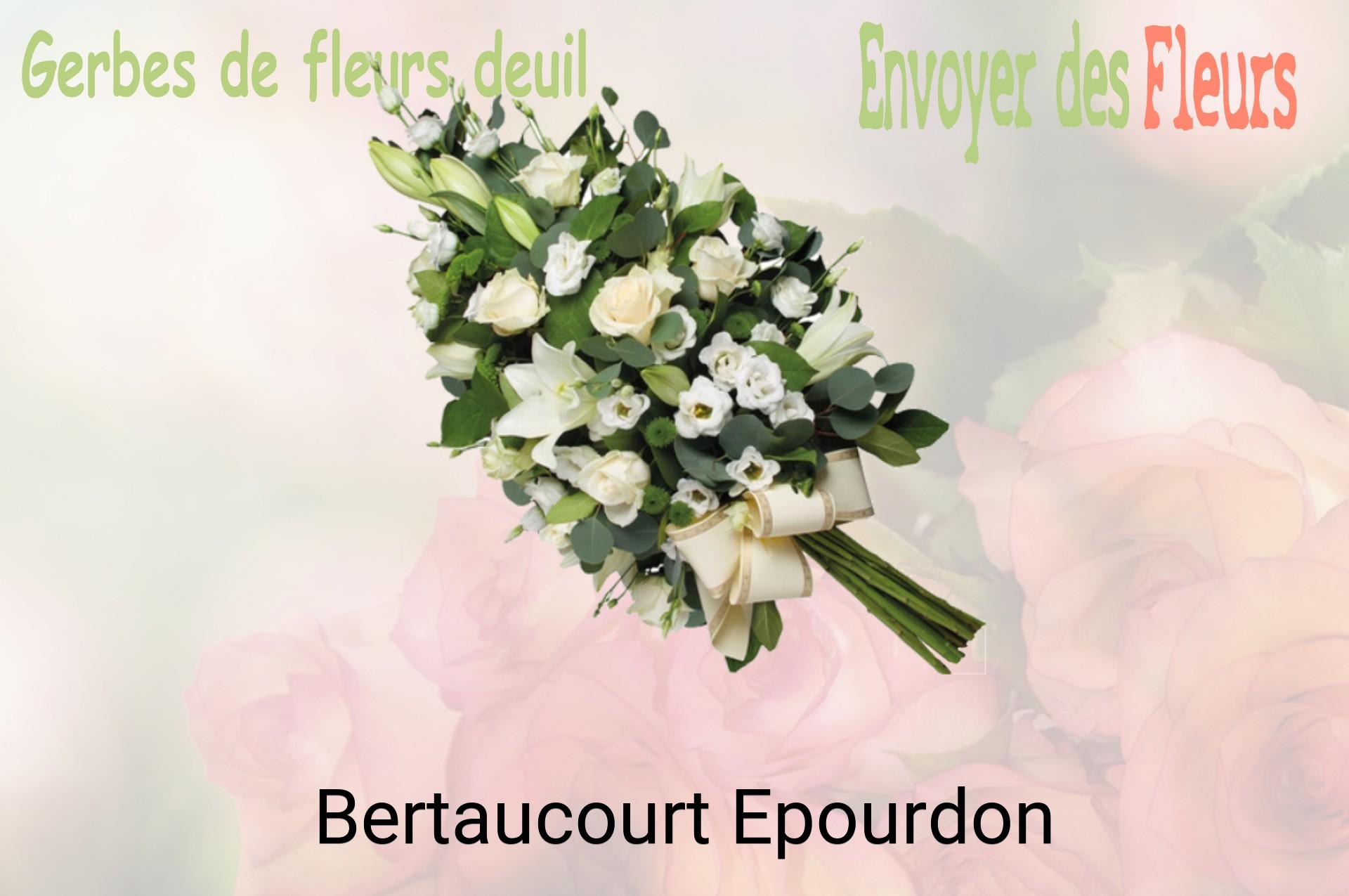 Gerbe de fleurs de deuil livrée à Bertaucourt-Epourdon